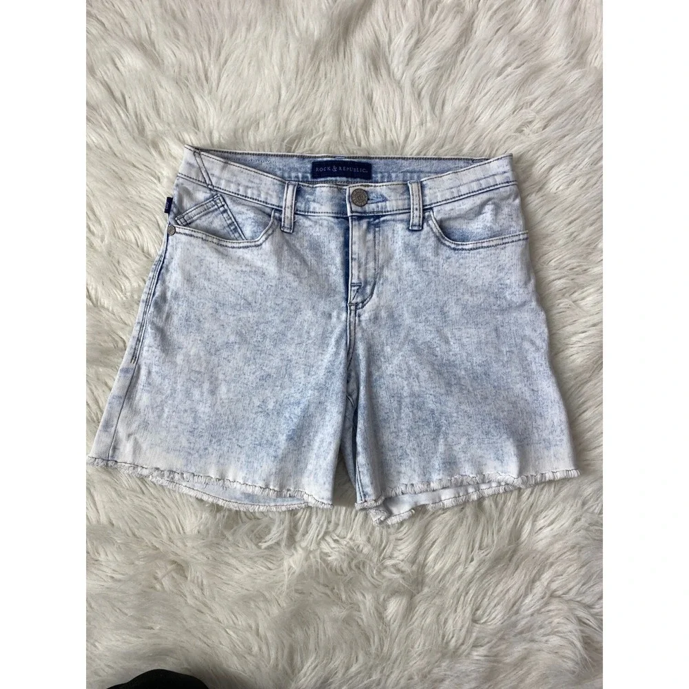 Rock & Republic Raw hem Cut Off‎ Jean Shorts 8